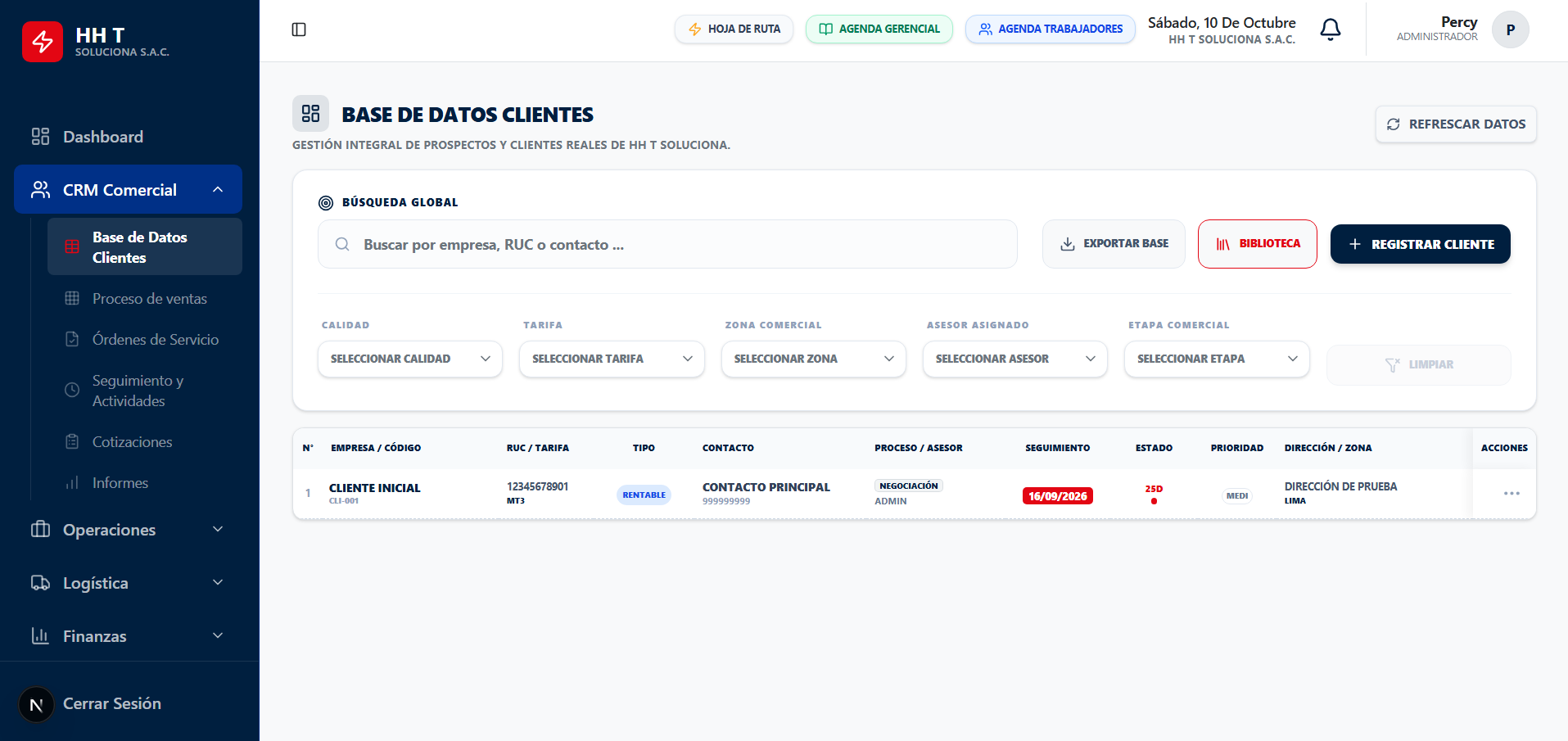 HH T-Soluciona S.A.C. CRM Inteligente